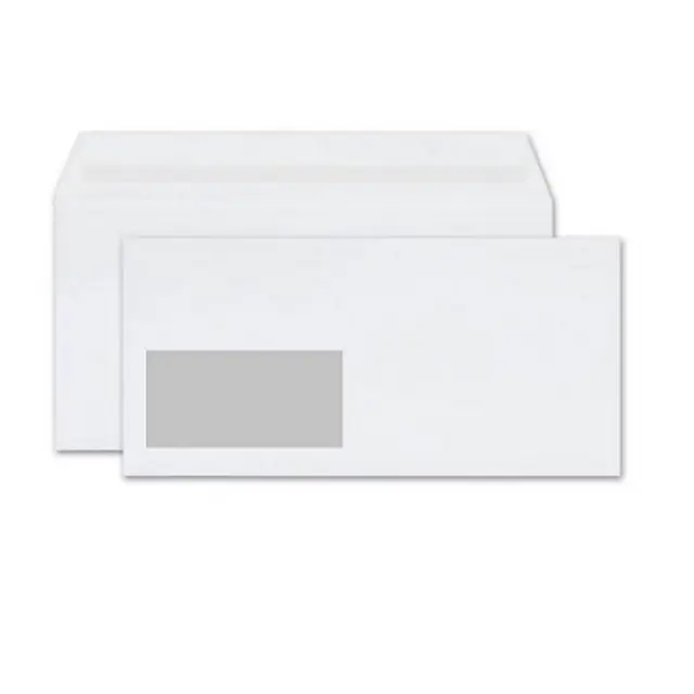 Typotrust Φάκελος Λευκός με Παράθυρο Αριστερά 115x230 (3007) (TYP3007)