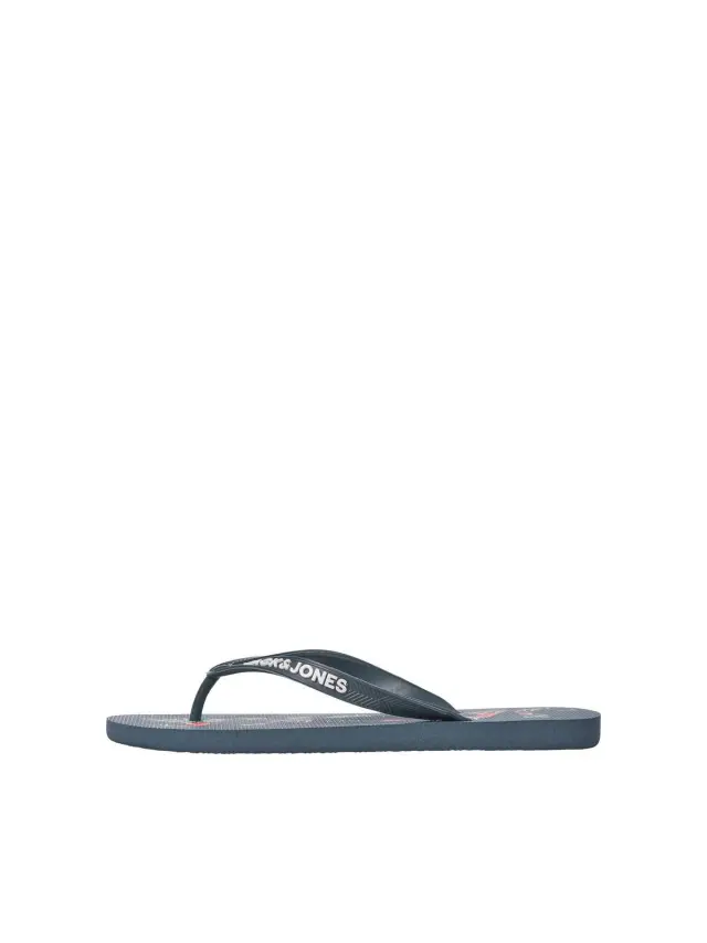 JFWLOGO PALM PRINT FLIP FLOP Navy Blazer