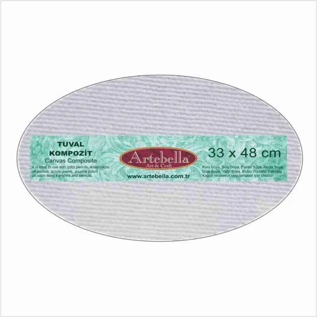 Artebella Καρτολίνο Ζωγραφικής Οβάλ 280g/m² - 33x48cm - 1τεμ