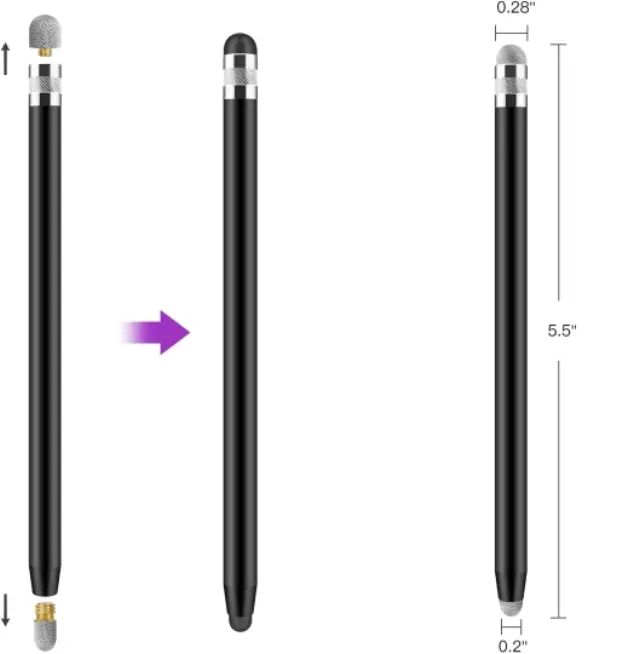Tech-protect Usp100 4-tip Touch Stylus Pen Black 2