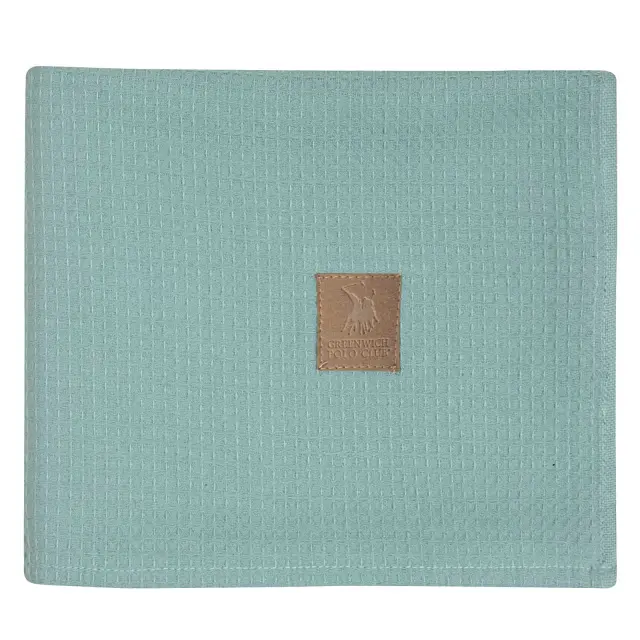 Κουβέρτα Πικέ 80x110 Λίκνου Greenwich Polo Club Essential 8869 Mint 100% βαμβακερό