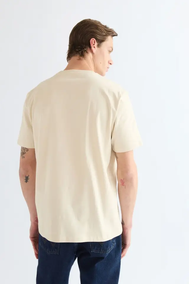 Wrangler Ανδρικό SMALL GRAPHIC T-Shirt 112387030 - Almond Milk - XXL 2