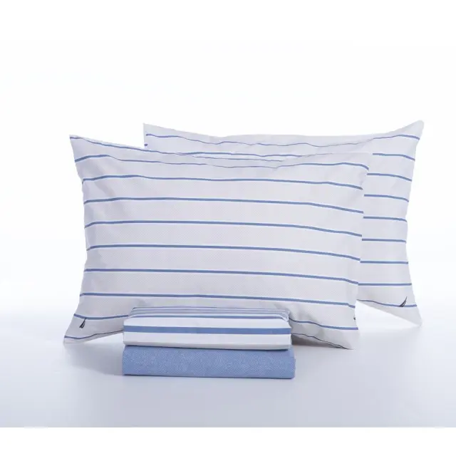 Nef-Nef Homeware Σεντόνι Σετ Διπλό Nautica Ocean 200x270 Denim 3