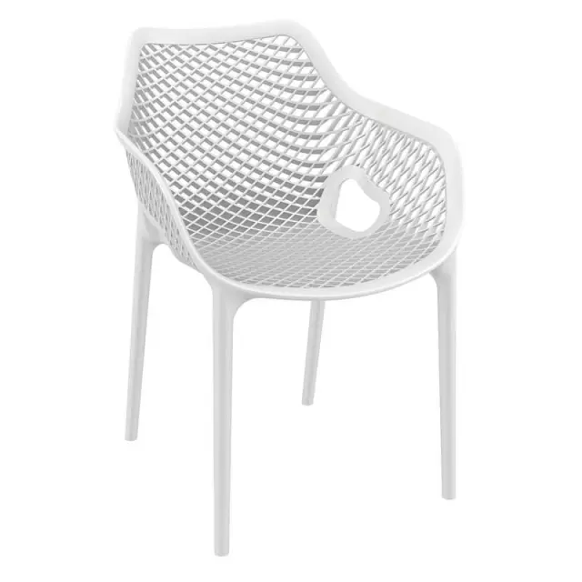 Πολυθρόνα Στοιβαζόμενη AIR Λευκό PP 57x60x81cm