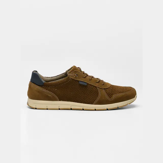 Imac Sneakers Ανδρικό δέρμα Nubuck Καφέ IMA/551380 TOBACCO