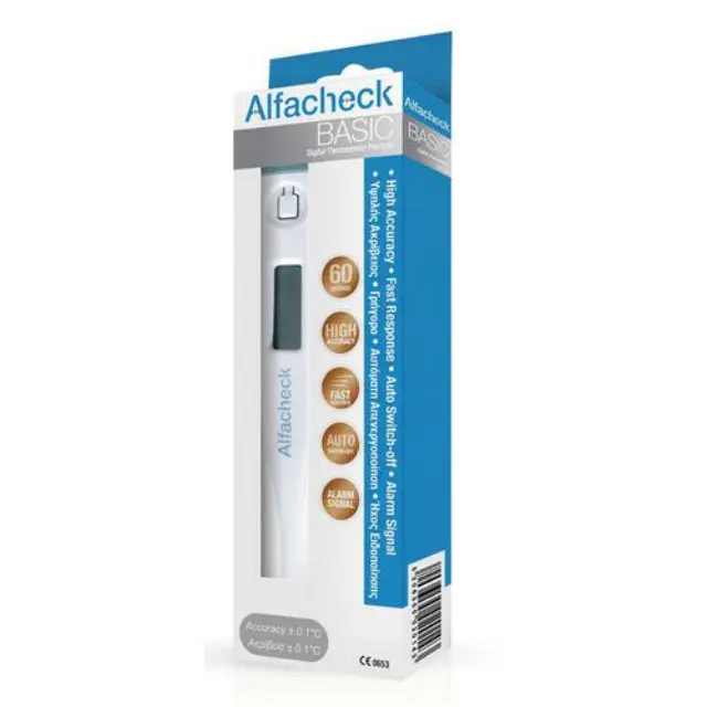 Alfacheck Basic Ψηφιακό Θερμόμετρο 60 δευτερολέπτων, 1 τμχ
