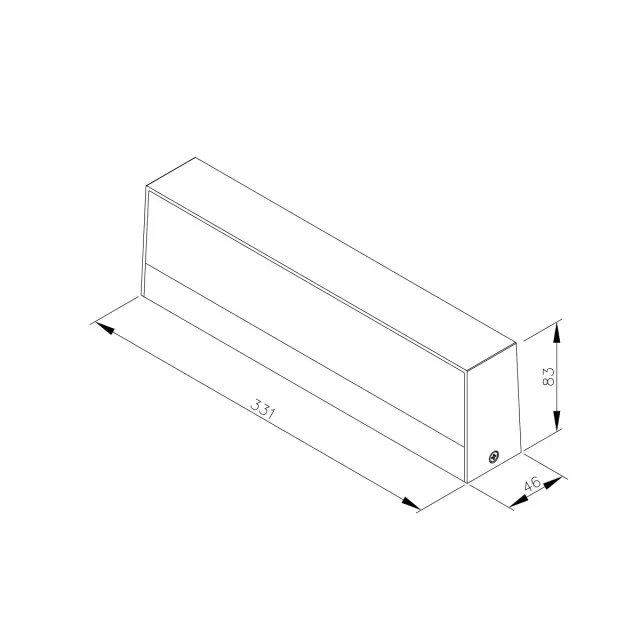 it-Lighting Gio LED 16W 3CCT Outdoor Up-Down Wall Lamp Anthracite D:46x83x331mm (80206340) 2