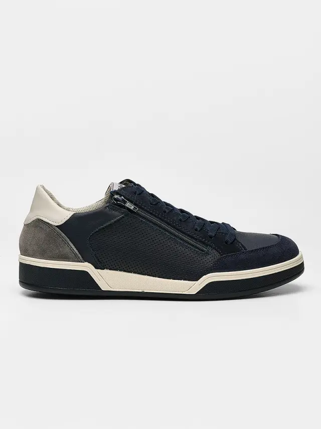Imac Sneakers Ανδρικό δέρμα/δέρμα Nubuck Μπλέ IMA/752320 BLUE 2