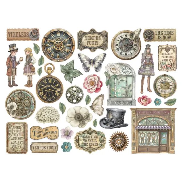 Die Cuts Stamperia, Gardens of Time 2