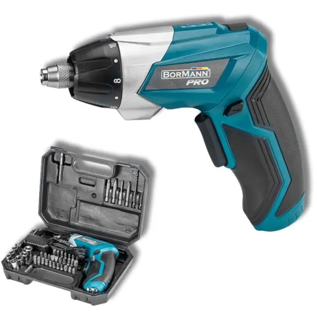 Bormann Pro BBP3010 - Κατσαβίδι Μπαταρίας 3,6V, Li-Ion με Βαλίτσα Μεταφοράς και Φορτιστή (036395)