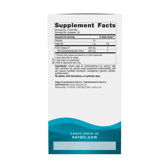 Nordic Naturals Algae DHA 2