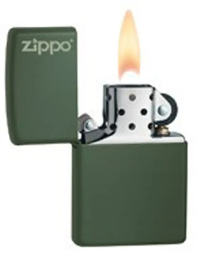 ZIPPO Αναπτήρας - 221ZL Green Matte Με Λογότυπο Zippo 2