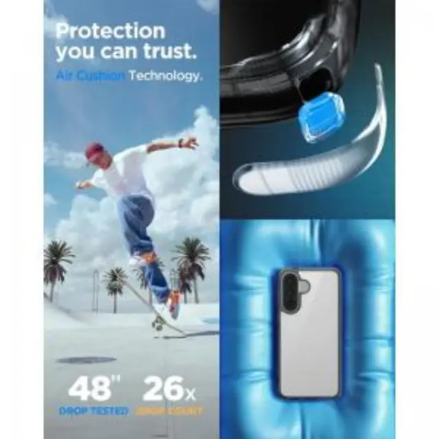 Θήκη TPU & PC Spigen Samsung Galaxy A57 5G Ultra Hybrid Διάφανο Γκρι N70767 3