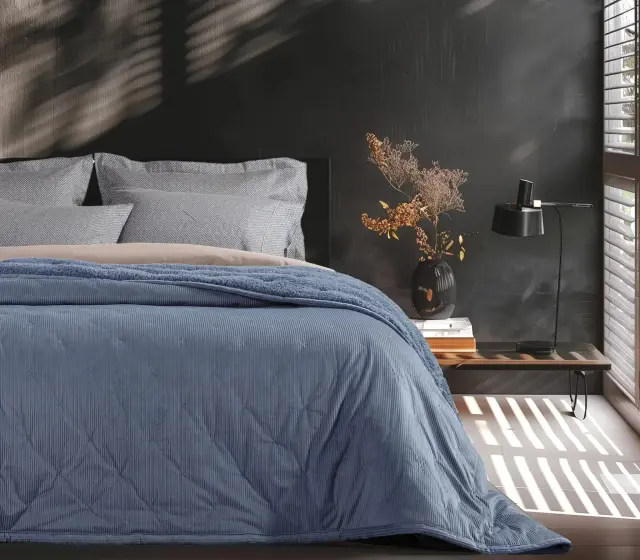 ΚΟΥΒΕΡΛΙ KING SIZE NEW KOTLER 270X280 NEF-NEF HOMEWARE DENIM