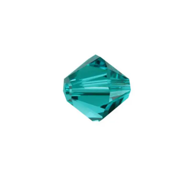 Swarovski 5328 XILION Bicone Blue Zircon 8mm - 9τεμ