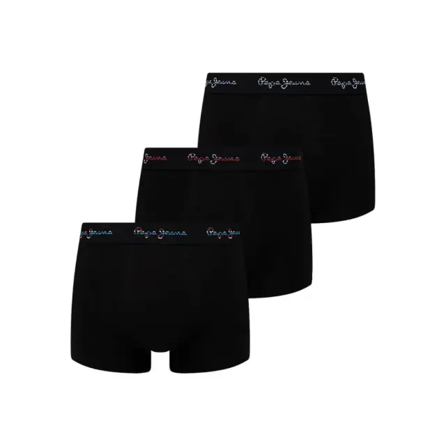 Pepe Jeans Ανδρικό Boxer Gunar Trunk - Τριπλό Πακέτο, Χρώμα Μαύρο - S