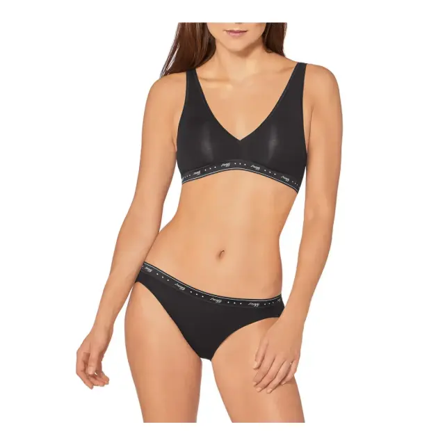 Sloggi Γυναικείο Μπουστάκι 24/7 100 Top, Χρώμα Μαύρο - XS 3