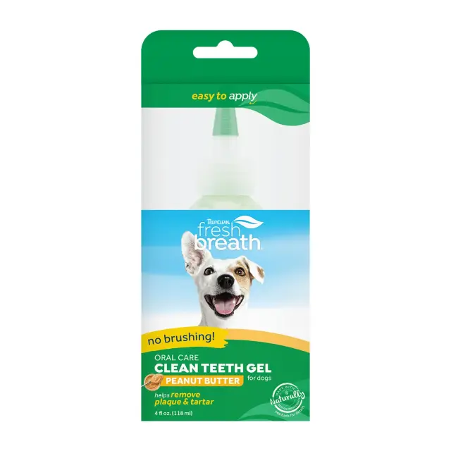 Tropiclean Fresh Breath Clean Teeth Oral Care Gel Peanut Butter 118ml