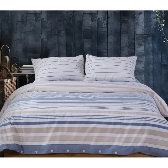 Nef-Nef Homeware Σεντόνι Σετ Διπλό Nautica Ocean 200x270 Denim