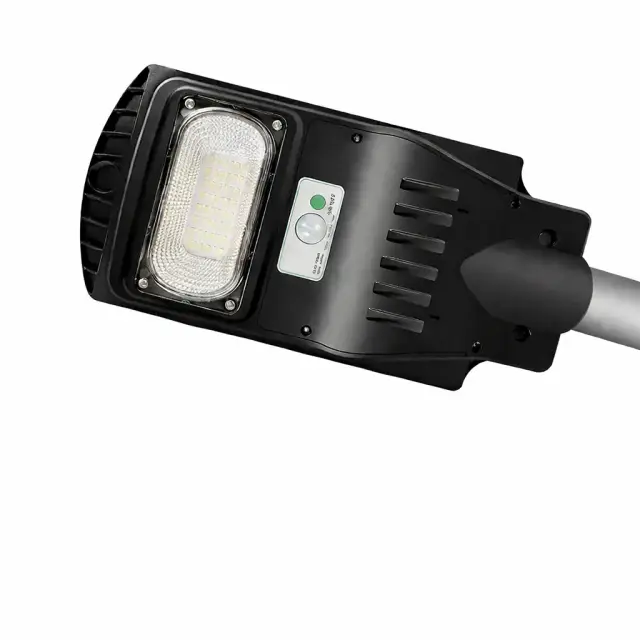 Ηλιακό Φωτιστικό Δρόμου LED 60W με Φωτοκύτταρο & Αισθητήρα Κίνησης PIR Πλαστικό Μαύρο IP65