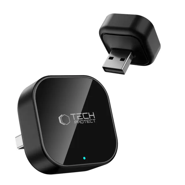 Tech-Protect® UltraBoost Apple Carplay/Android Auto USB Adapter Bluetooth 5.4 (CA01)-Black 2