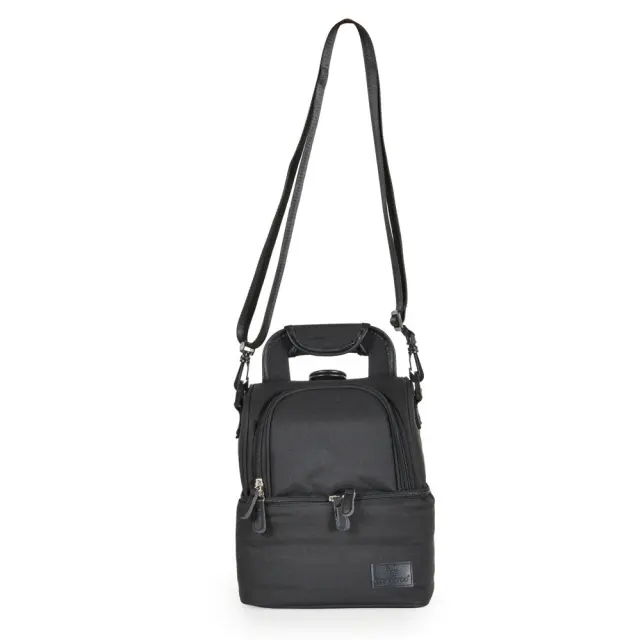 Cangaroo Aurora Ισοθερμική Τσάντα Φαγητού Με 2 Επίπεδα Black 3