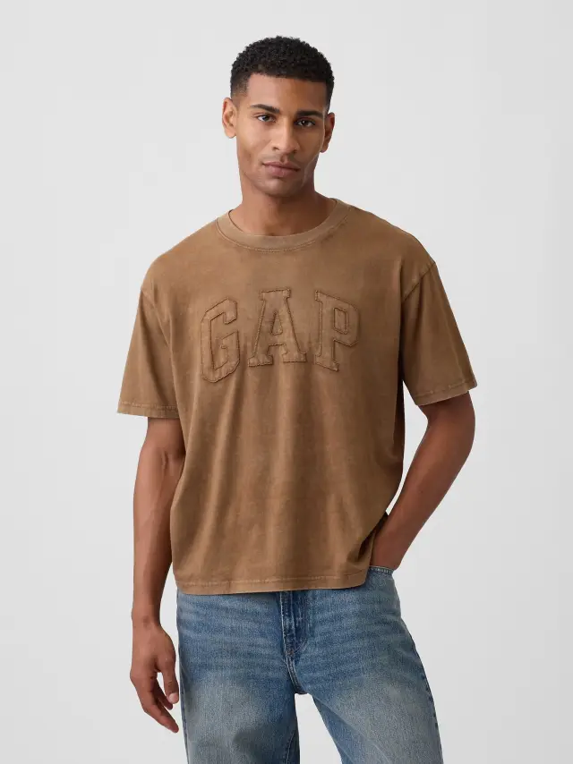 Ανδρική Μπλούζα Everyday Soft σε Boxy Γραμμή με Λογότυπο Buffalo