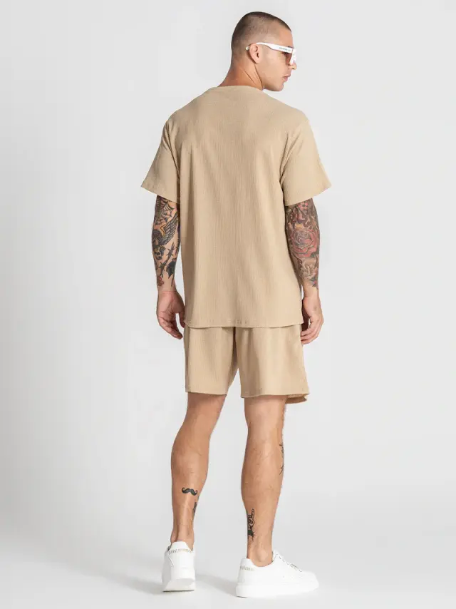 Gianni Kavanagh Ανδρικό TEXTURE T-Shirt – Sand Beige - L 2
