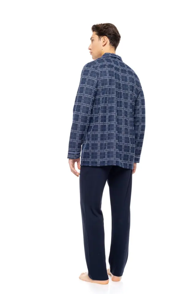 W-M774 - Type - PYJAMA BUTTONED JACQUARD DENIM PLAID 3