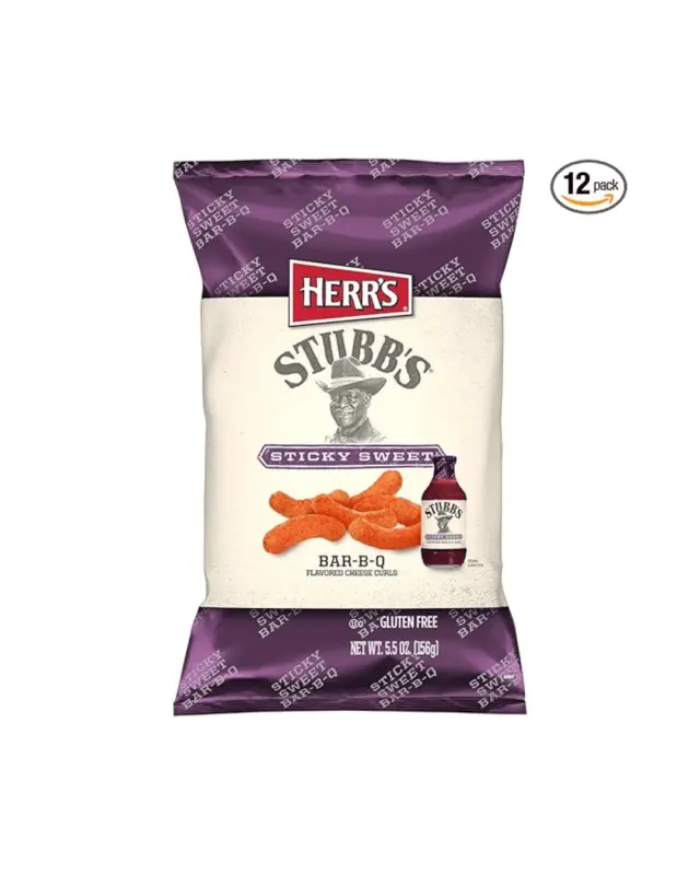 Herr's Stubb's Sticky Sweet Bar-b-q Curls ΧΓ 156gr
