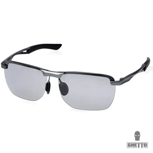 Ghetto Sport Perfomance Sunglasses Black Frame Unisex Grey