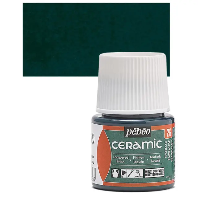 Pebeo Ceramic Καλυπτικό Σμάλτο - 26 Emerald - 45ml