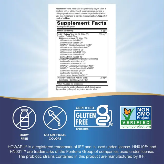Nature's Way Fortify® Optima Age 50+ Probiotic - 90 Billion CFU 2