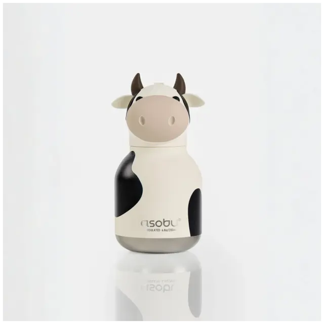 ASOBU Μίνι Παγούρι Ανοξείδωτο Bestie - Cow 200 ml
