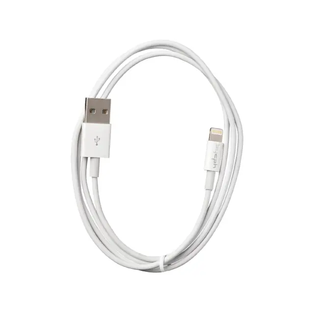 Καλώδιο Σύνδεσης και Φόρτισης Leki Orange Concept USB σε Lightning Λευκό 1m 2