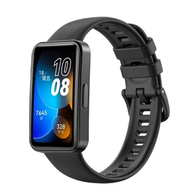 Ανταλλακτικό Λουράκι Σιλικόνης για Huawei Band 8/9/10– Black OEM