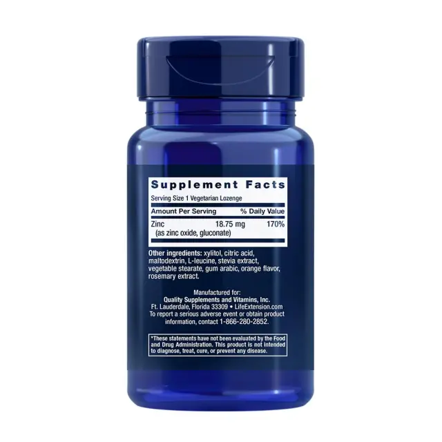Life Extension Zinc Lozenges (Citrus-Orange Flavor) 2
