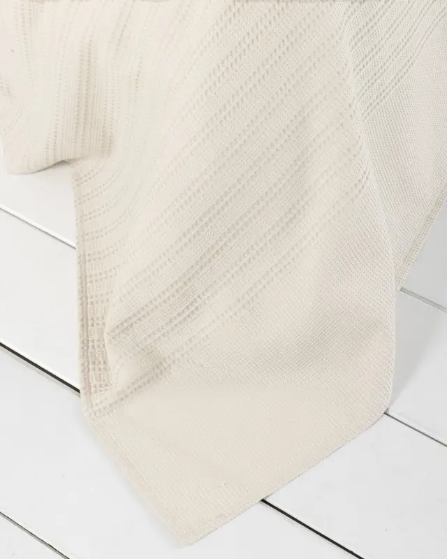 Κουβέρτα 160x240 Μονή 200gsm Πικέ Nima Dune 100% βαμβακερό- Sand Beige 2
