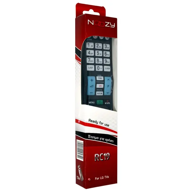 Τηλεχειριστήριο Noozy RC19 για Τηλεοράσεις LG, Samsung Άμεσης Αντικατάστασης χωρίς Προγραμματισμό με Φωτιζόμενο Πληκτρολόγιο 2