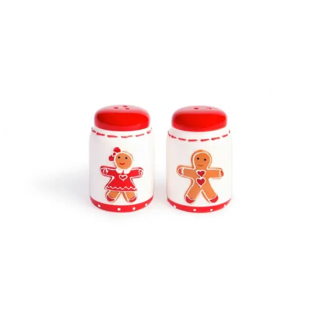 Excelsa Χριστουγεννιάτικο σετ Αλατοπίπερο: Ginger boy/girl