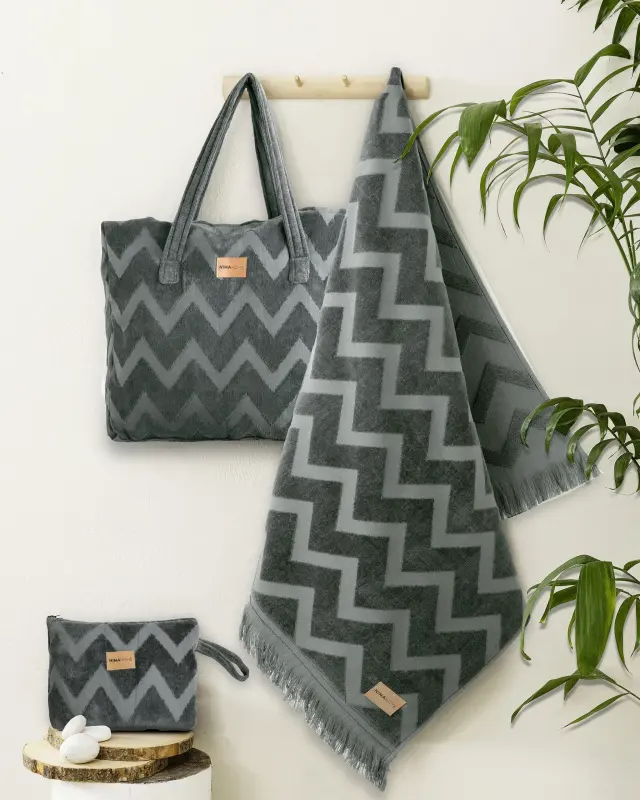 Νεσεσέρ Θαλάσσης 23x32 Nima Vida 100% βαμβακερό- Dark Gray 2