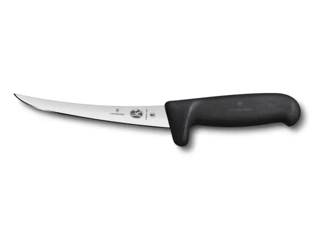 Μαχαίρι Ξεκοκαλίσματος Victorinox Fibrox με λαβή ασφαλείας και μήκος λεπίδας 15cm - Black5.6603.15M 2