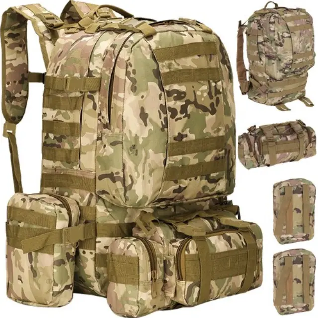 TRIZAND ΣΑΚΙΔΙΟ ΠΛΑΤΗΣ MILITARY BIG BACKPACK CAMO 45L 00008923