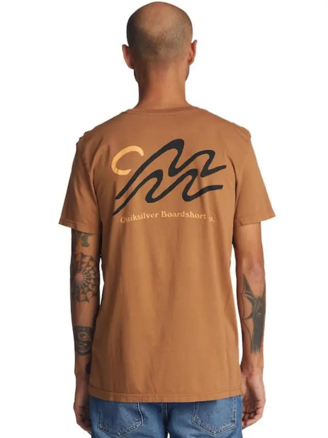 QUIKSILVER SLOW MOVER SS ΑΝΔΡΙΚΗ ΜΠΛΟΥΖΑ BROWN 2