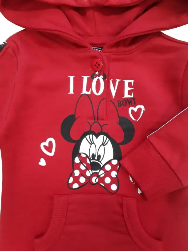 Μπλούζα με Κουκούλα Φούτερ Red Minnie 8100606 - 12 M (80cm) 2