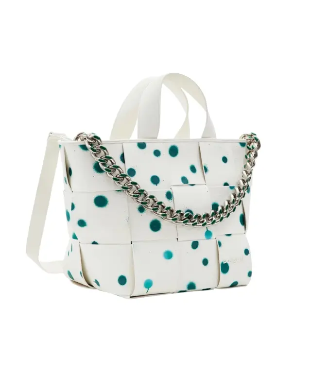 Desigual - Γυναικεία Τσάντα 'Ωμου New Splatter Valdivia 24SAXP60-1000 Λευκό 3