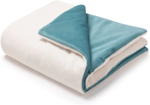 Κουβέρτα 2 Όψεων 55x75cm και Μαξιλάρι Velvet Ecru Plusz Smaragde 5904506813209 3