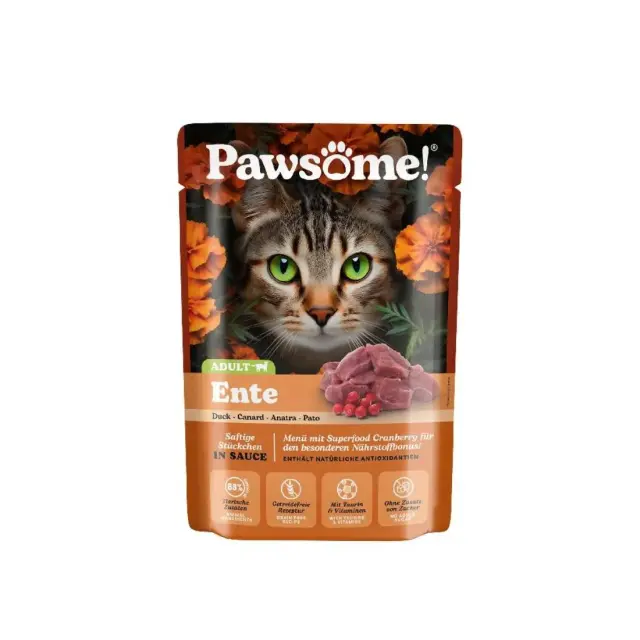 Pawsome Adult Πάπια 85gr
