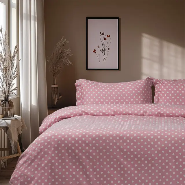 Beauty Home Σετ σεντόνια υπέρδιπλα με λάστιχο Art 10101 Fancy 170x200+30 Ροζ