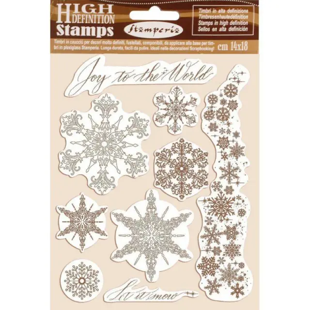 Σφραγίδα Stamperia Εύκαμπτη HD - 14x18cm - Snowflakes